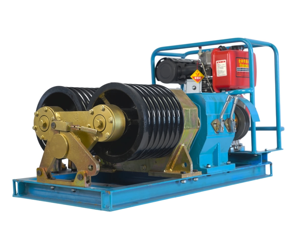 Dual-drum Cable Pulling Winch Machine, JM-XJ5S-C, 50 kN