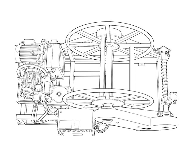 Hydraulic Wire Rope Reel Winder For Cable Pulling Winch