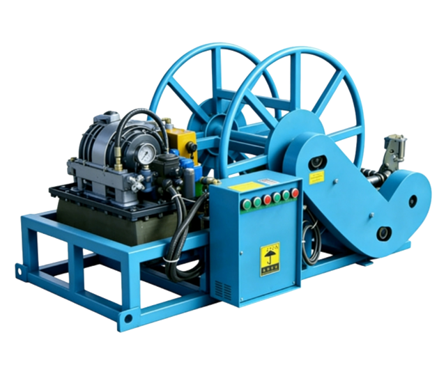 Hydraulic Wire Rope Reel Winder For Cable Pulling Winch