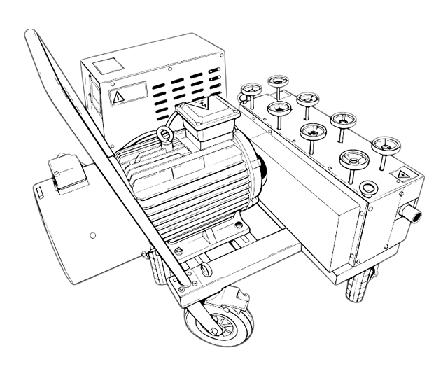 PC Strand Pusher Machine, PCSP-T4-YY, for Post-Tensioning