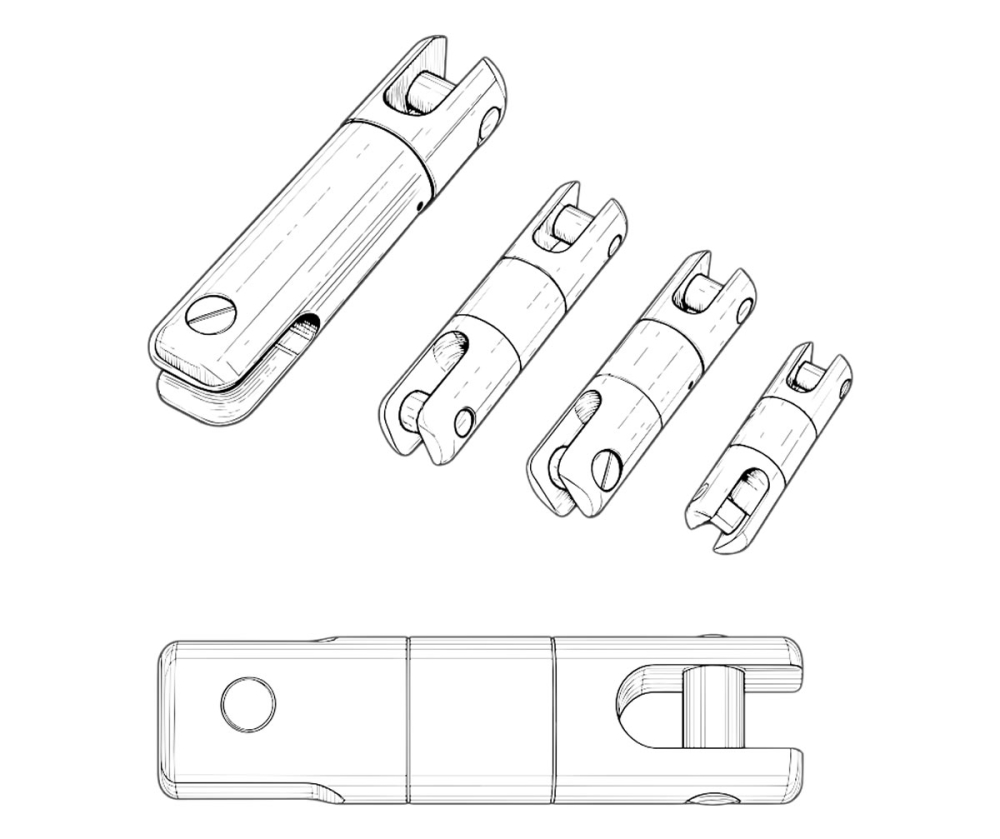 Ball Bearing Cable Pulling Swivel, 1–8 Ton