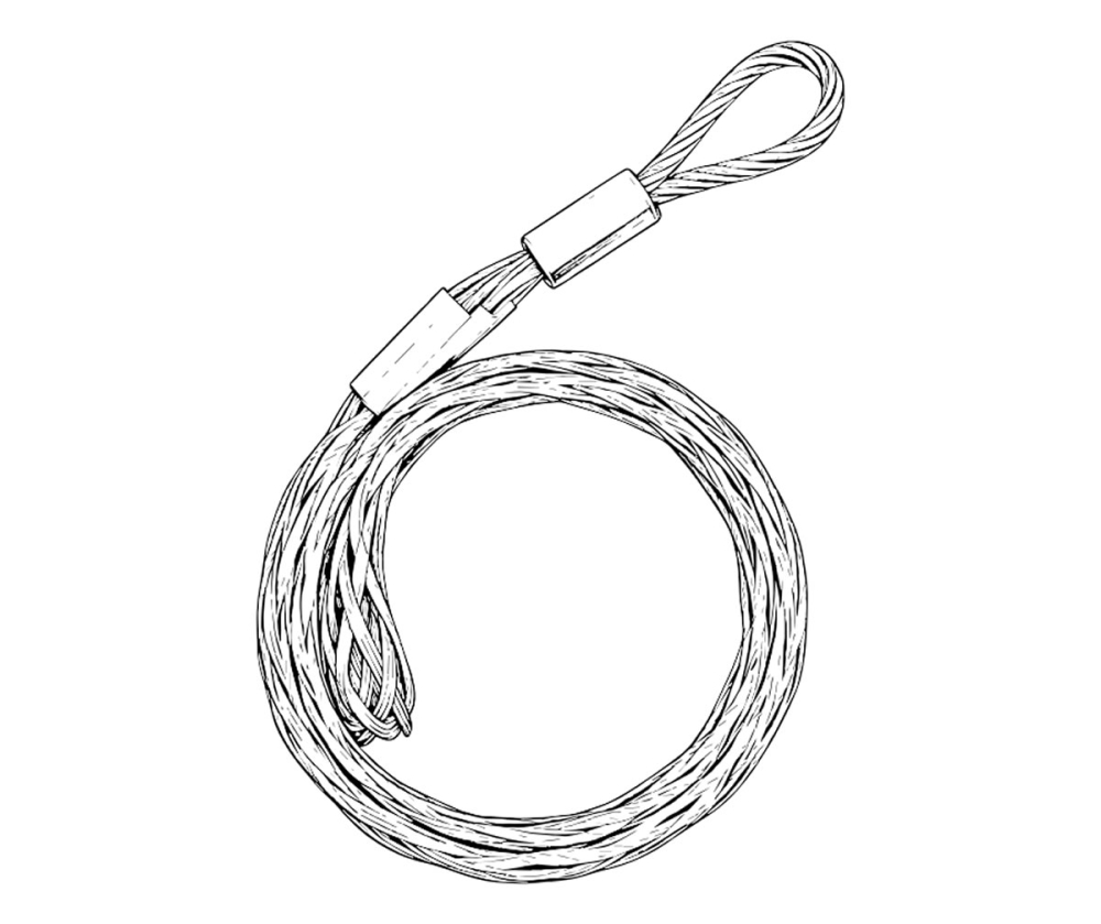 Single-Eye Wire Mesh Cable Pulling Grip