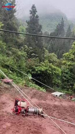 Cable Pulling Winch, JM-XJ5PLUS-C, 50 kN, Field Application
